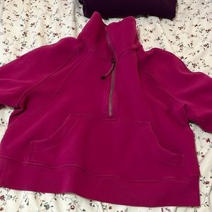 lululemon scuba oversized funnel half zip